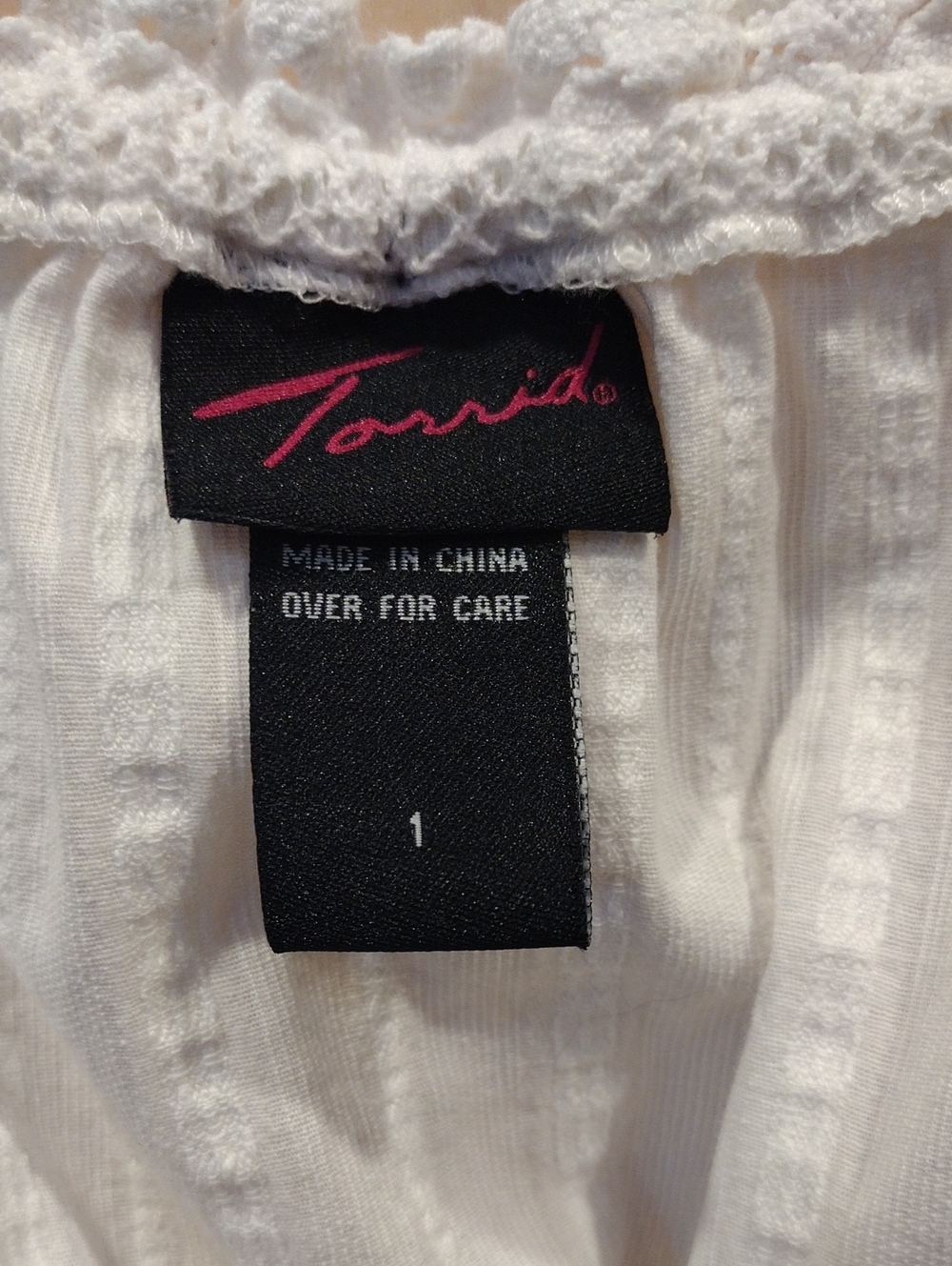 Vtg 🦄 Torrid White Lace Corset Back Top W/ Sweetheart Neck - Picture 4 of 15